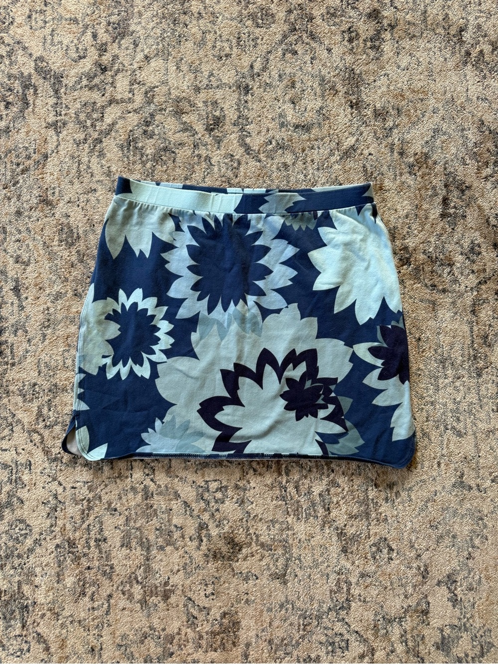 Y2K Express Floral Blue Women's Mini Skirt